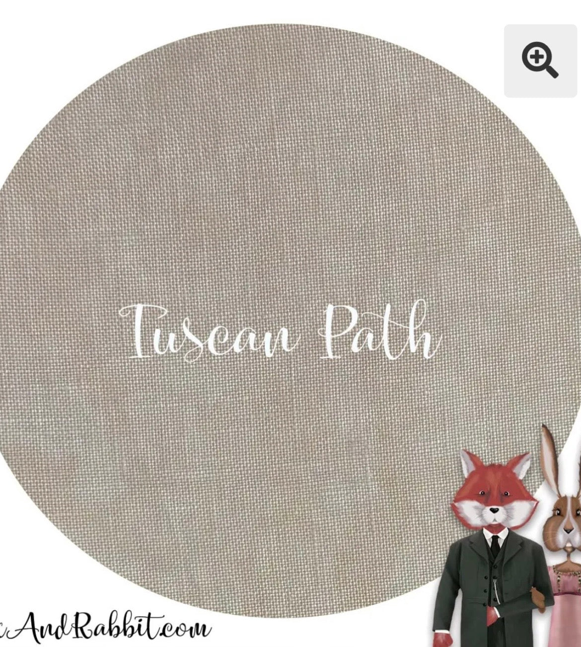 Fox and Rabbit 40ct Tuscan Path