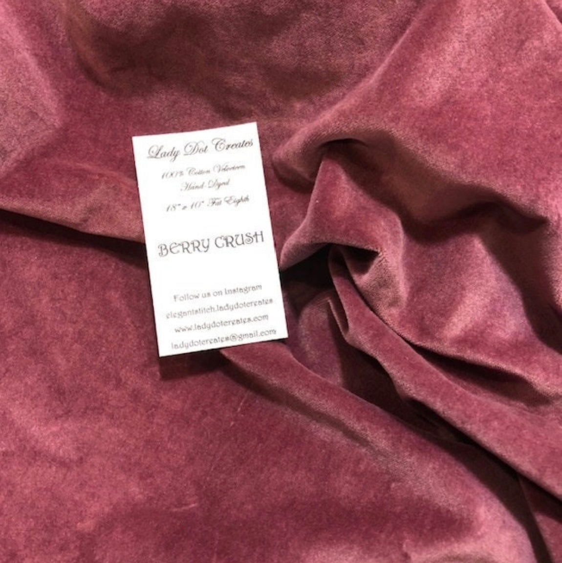 Berry Crush Velveteen from lady Dot Creates