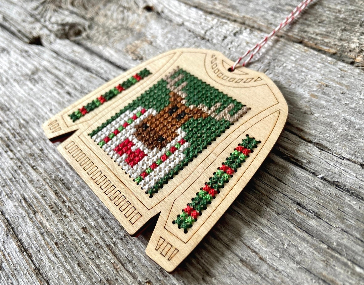 Canadian Stitchery- Monty Moose Sweater