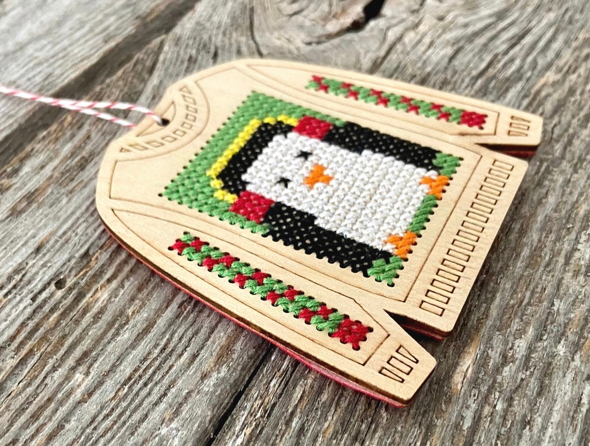 Canadian Stitchery- Penguin Ugly Sweater