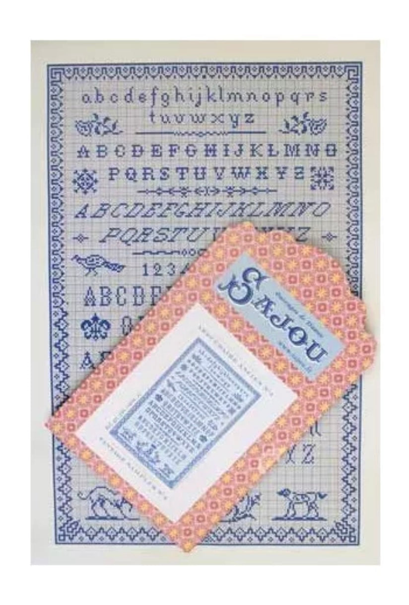 SAJOU CROSS STITCH CHART VINTAGE SAMPLER N°4
