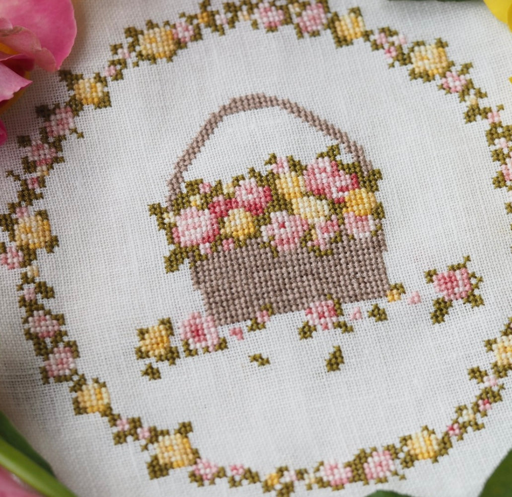 Rose Wreath Printed Pattern