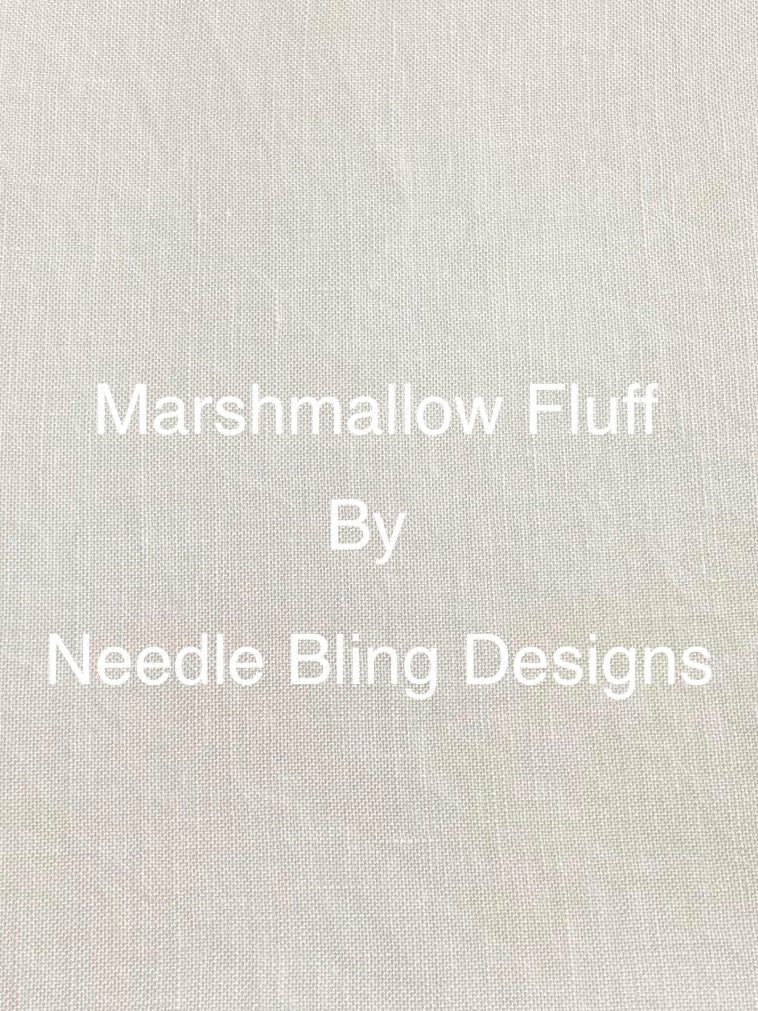 Marshmallow Fluff 36ct from NeedleBling Linen
