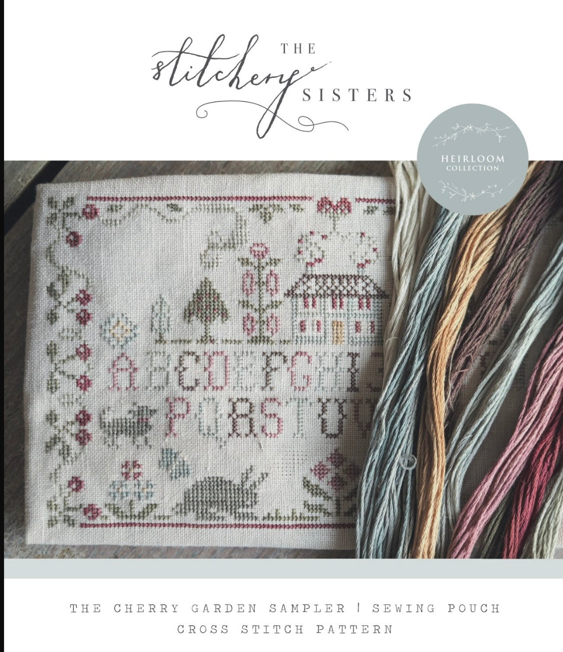 Cherry Garden Sampler Printed Pattern