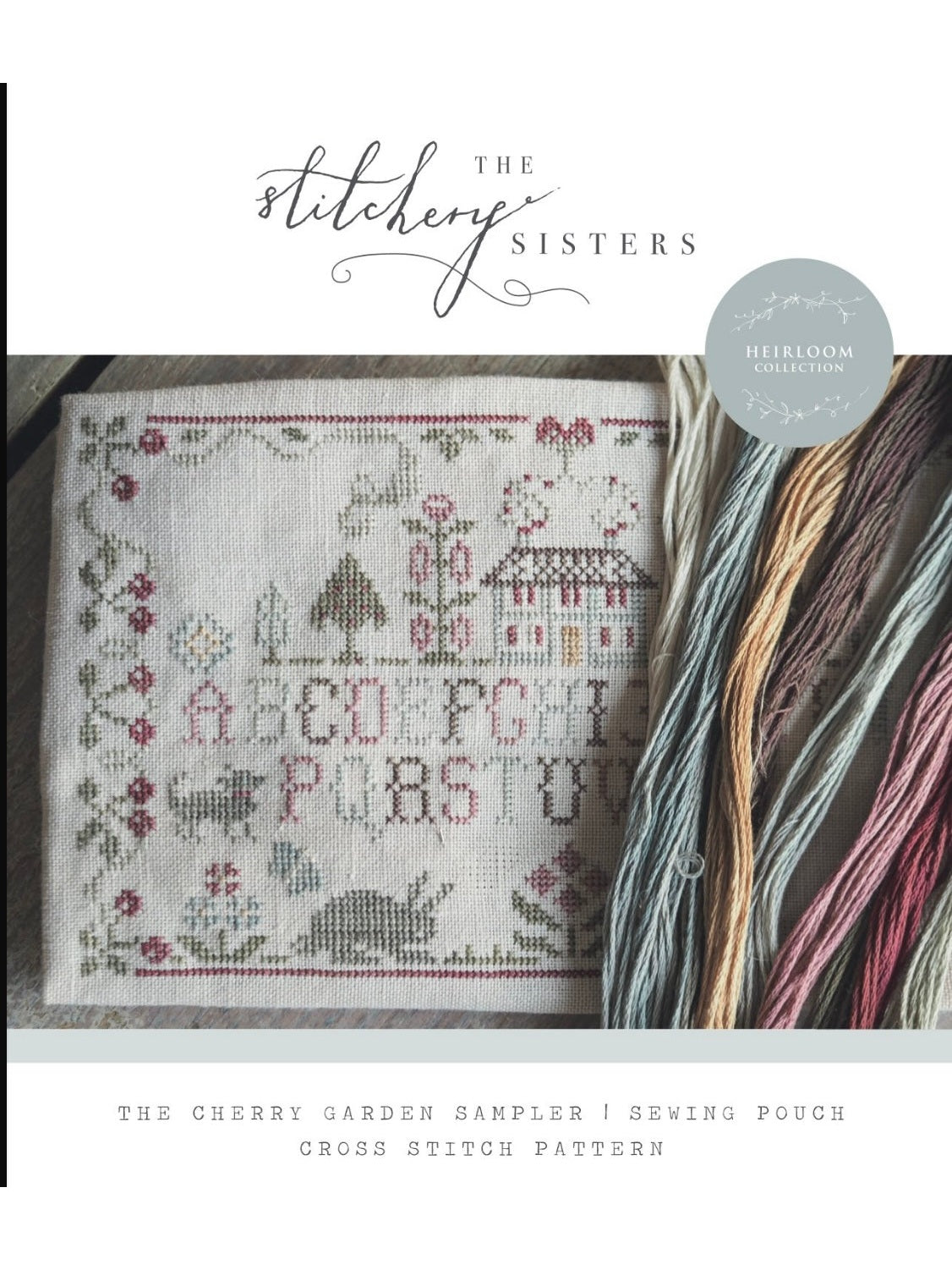 Cherry Garden Sampler Printed Pattern