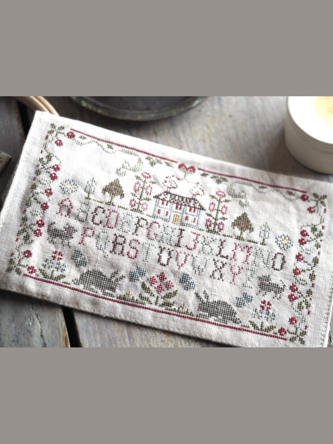 Cherry Garden Sampler Printed Pattern