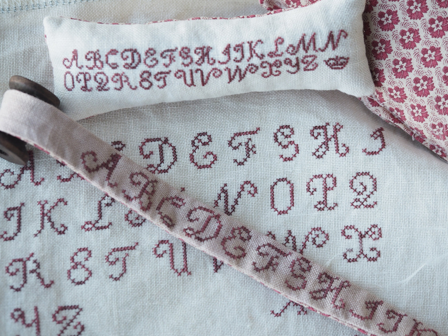 Alphabet Sampler Printed Pattern