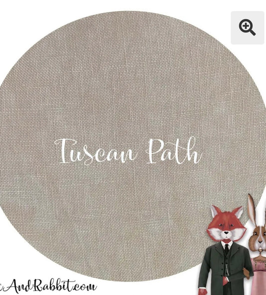Fox and Rabbit 36ct Tuscan Path