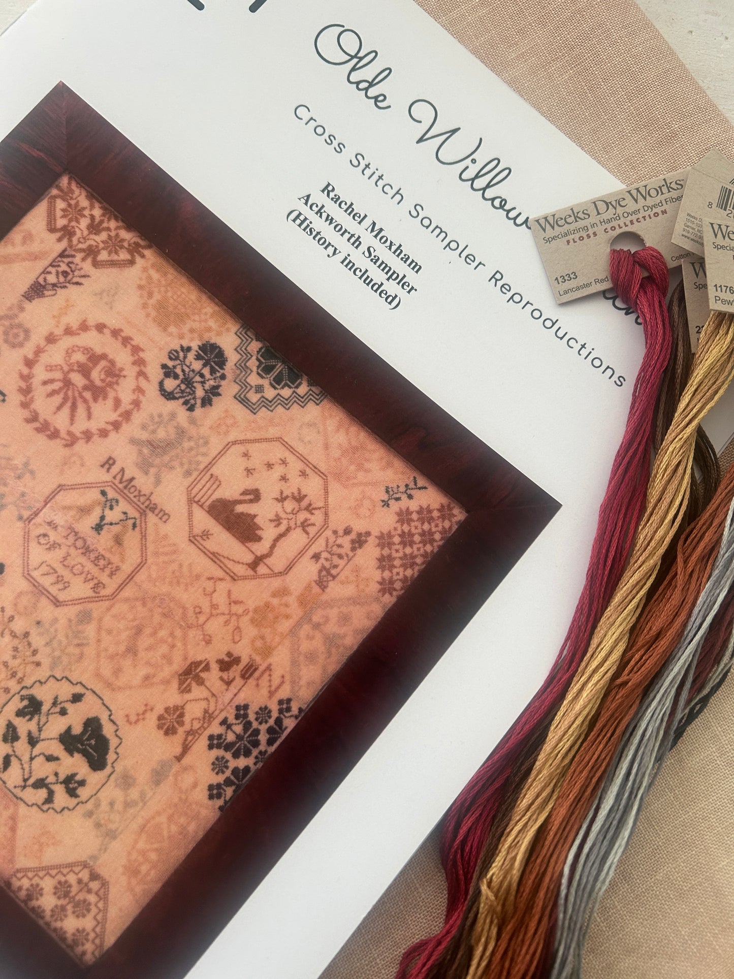 Olde Willow Stitchery - Rachel Moxham Material Pack