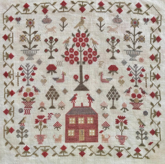The Little Red House Sampler Pattern *PDF*