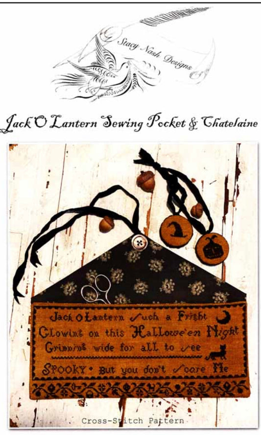 Stacy Nash Jack O Lantern Pattern, linen and thread