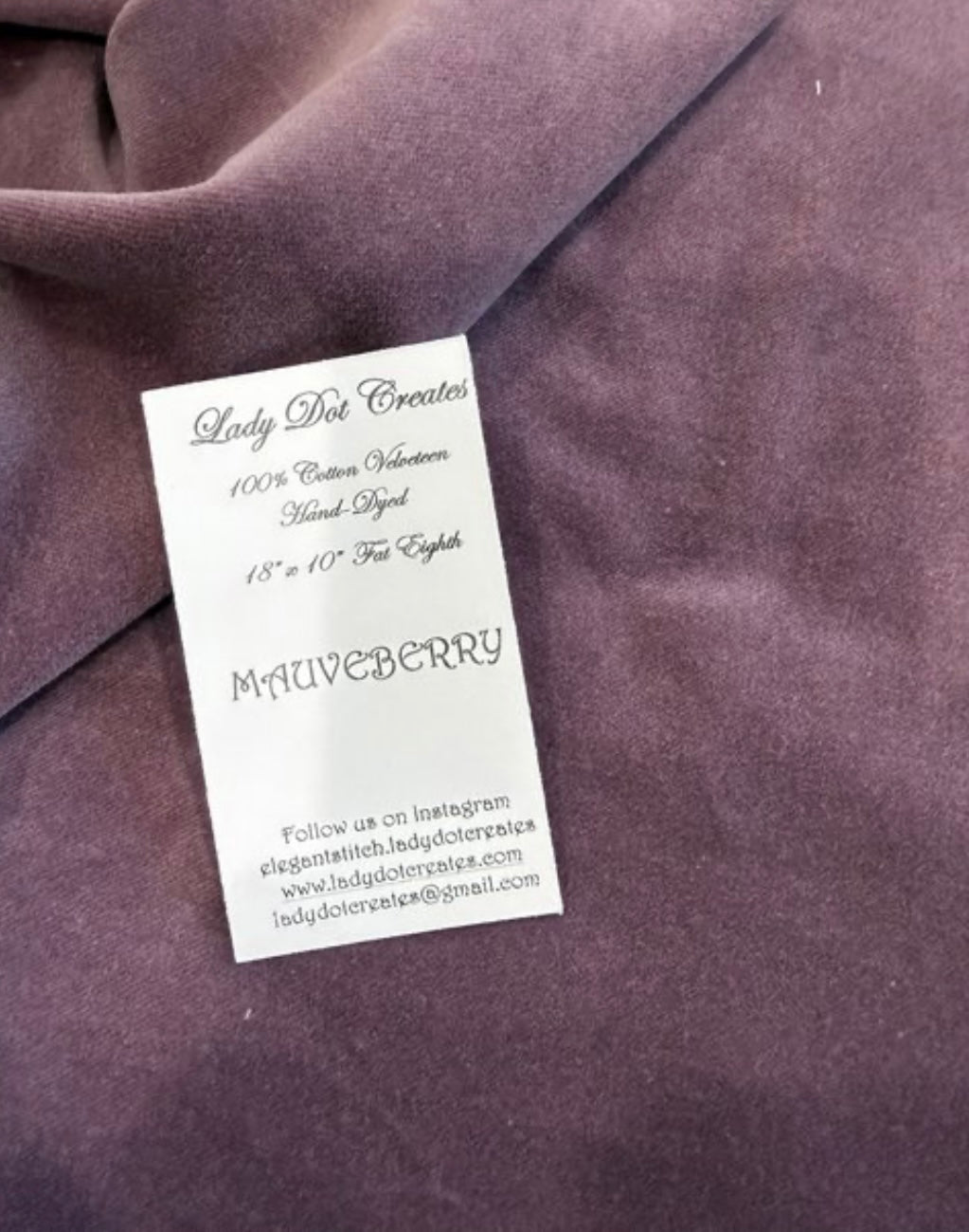 Mauveberry Velveteen from lady Dot Creates