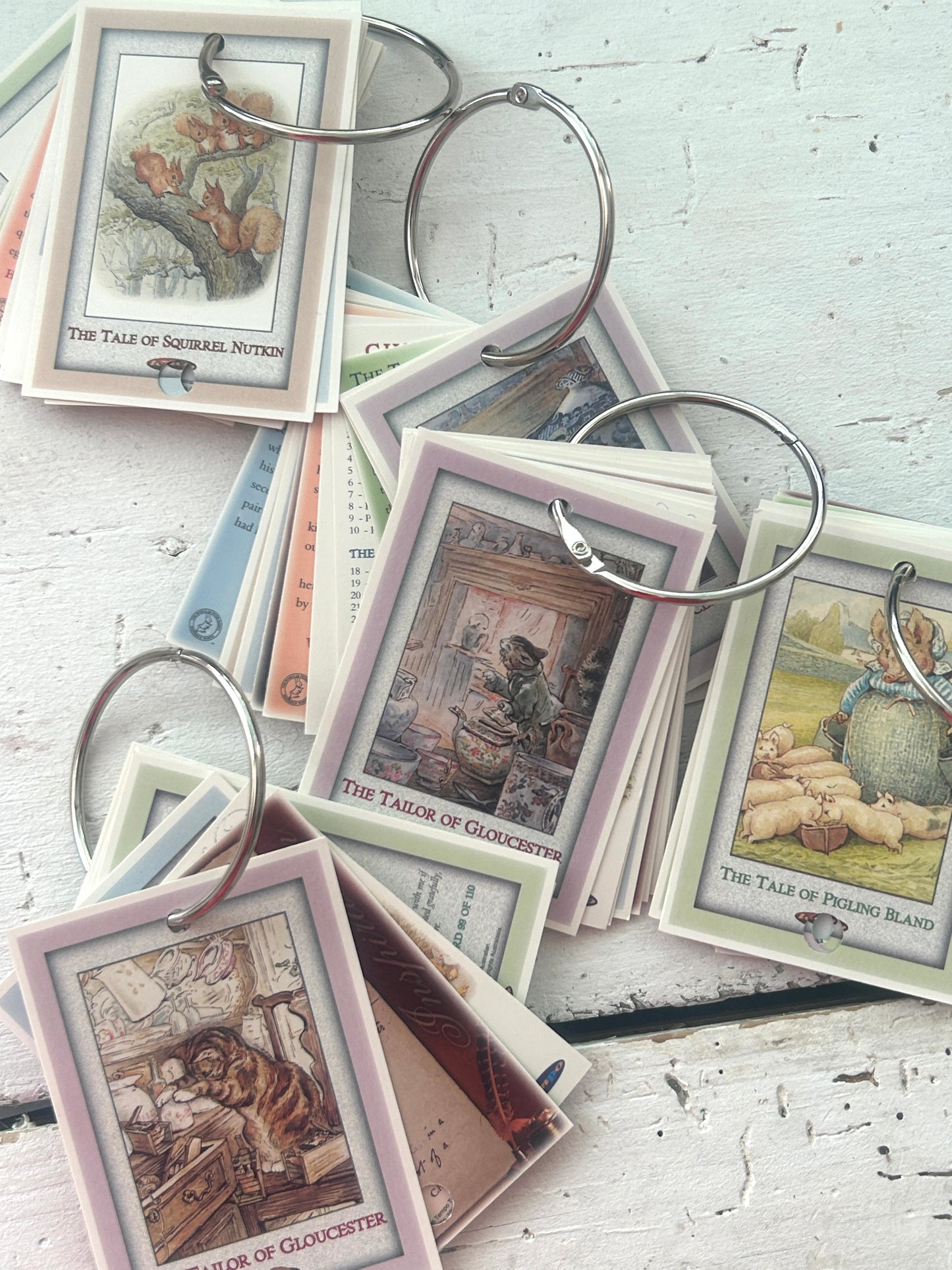 Vintage 1978 Beatrix Potter Trading Cards Floss Drops - set of 10