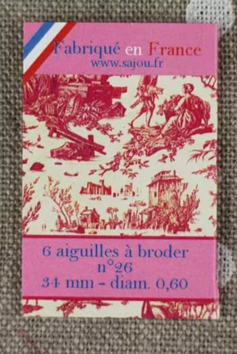 Sajou no 26 round point embroidery needles