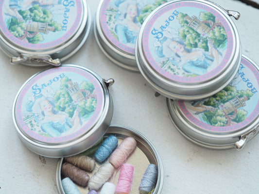 Sajou pastel sewing thread cocoons Marie Antoinette