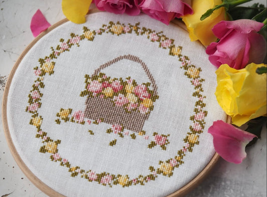 Rose Wreath Printed Pattern