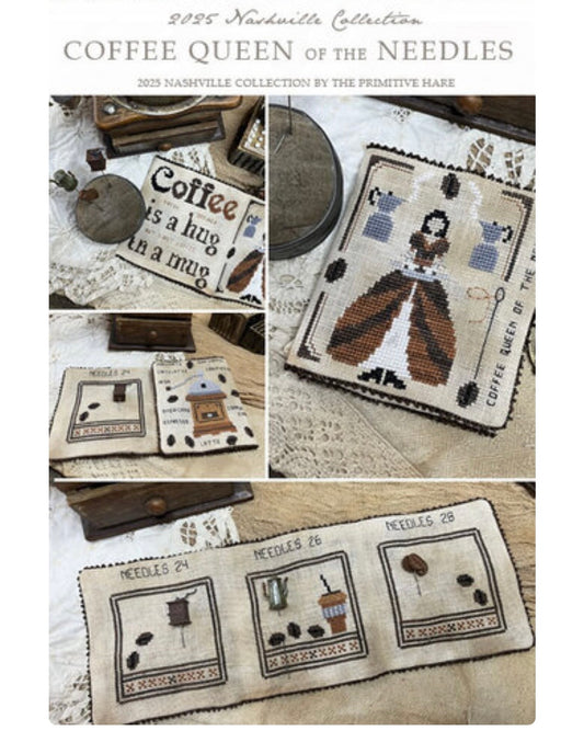 The Primitive Hare - Coffee Queen of the Needles Series Pattern