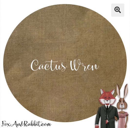 Fox and Rabbit 36ct Cactus Wren