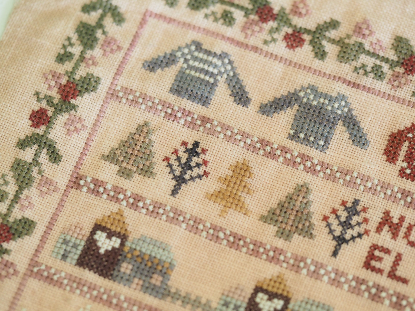 Nordic Heirloom Christmas Sampler Printed Pattern