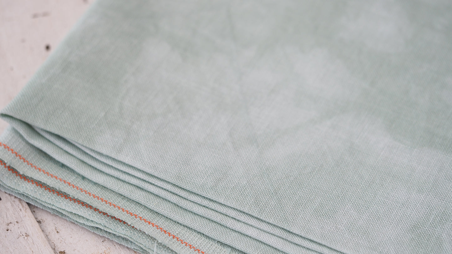 Pistachio 36ct from NeedleBling Linen (zweigart base)