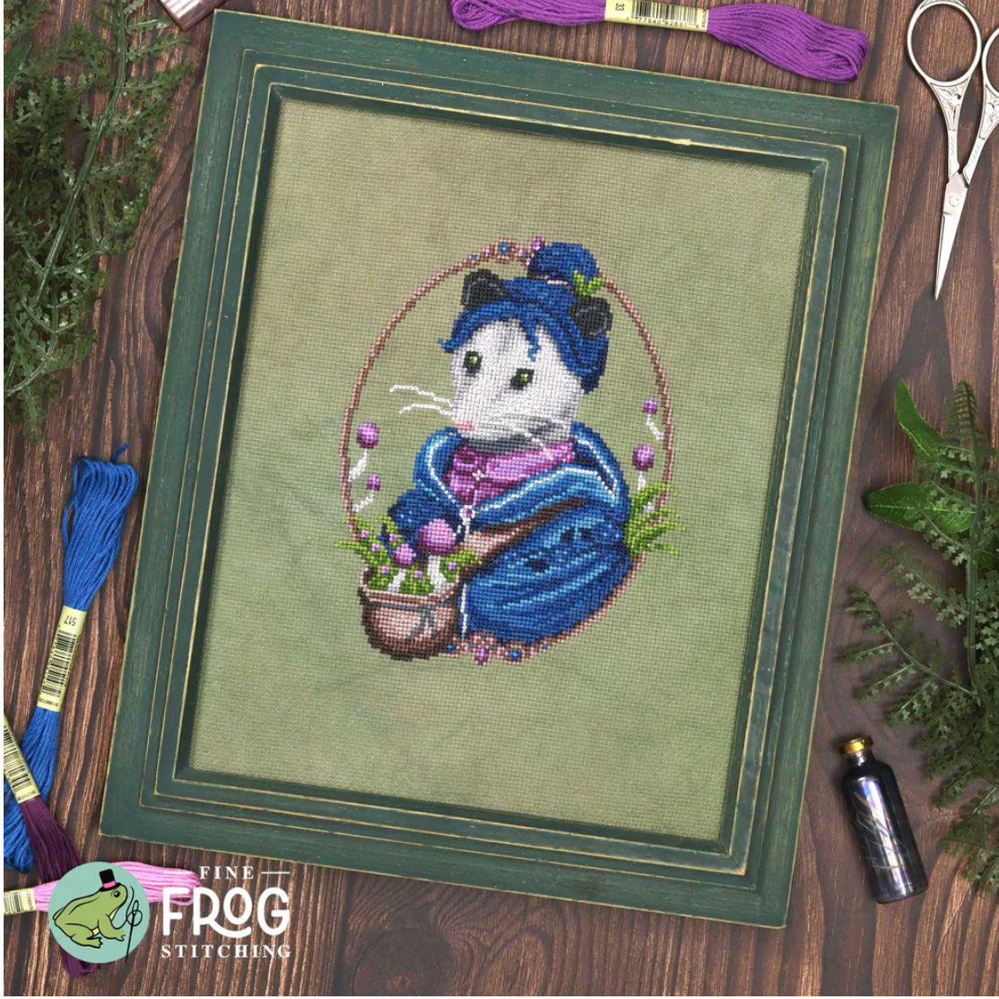 Fine Frog Stitching - Opossum Forager